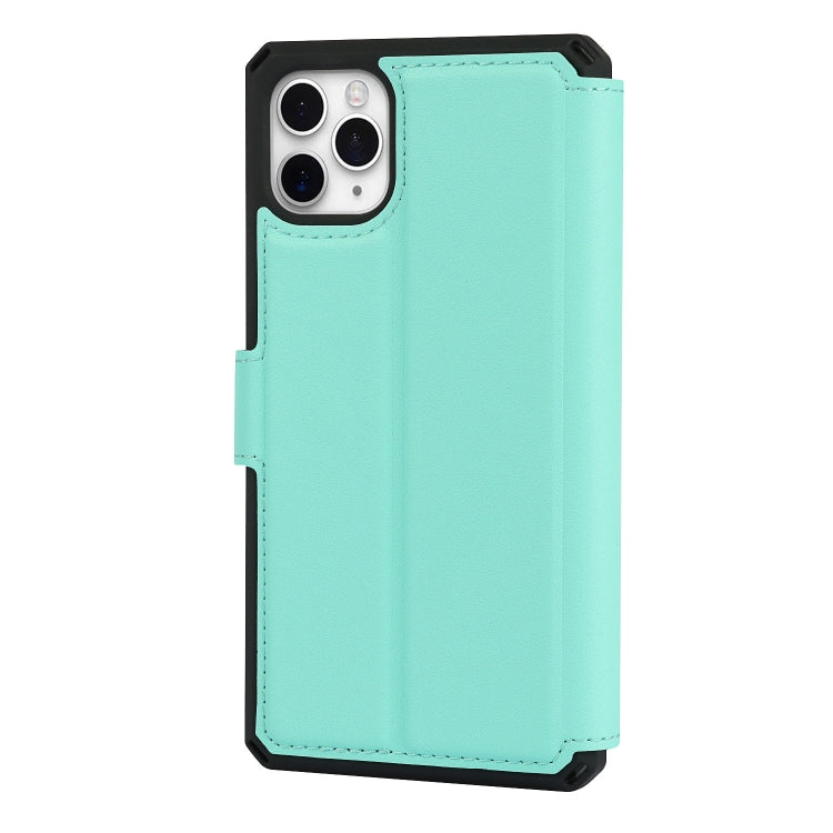 For iPhone 11 Pro Plain Texture Horizontal Flip PU Leather Case with Holder & Card Slots & Photo Frame & Wallet & Strap