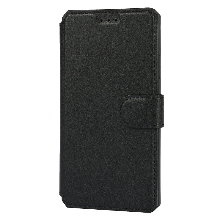 For iPhone 11 Plain Texture Horizontal Flip PU Leather Case with Holder & Card Slots & Photo Frame & Wallet & Strap