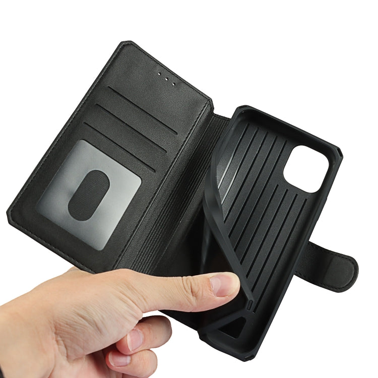 For iPhone 11 Plain Texture Horizontal Flip PU Leather Case with Holder & Card Slots & Photo Frame & Wallet & Strap