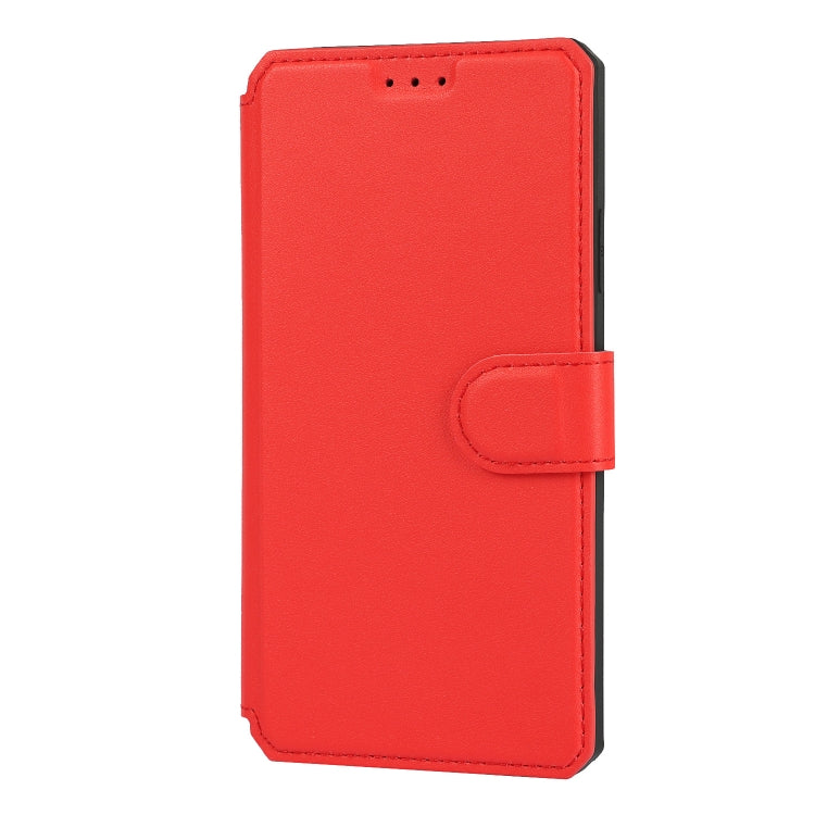 For iPhone 11 Plain Texture Horizontal Flip PU Leather Case with Holder & Card Slots & Photo Frame & Wallet & Strap