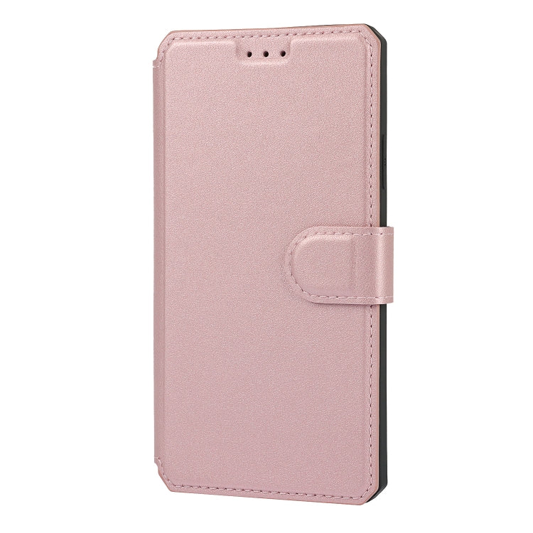 For iPhone 11 Plain Texture Horizontal Flip PU Leather Case with Holder & Card Slots & Photo Frame & Wallet & Strap