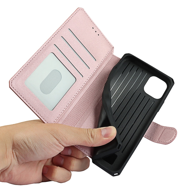 For iPhone 11 Plain Texture Horizontal Flip PU Leather Case with Holder & Card Slots & Photo Frame & Wallet & Strap
