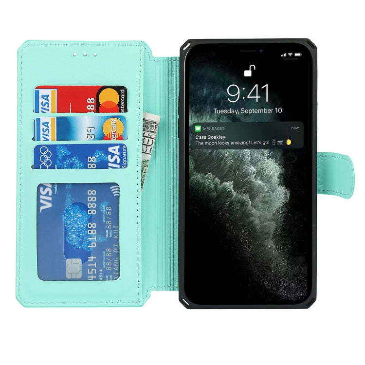 For iPhone 11 Pro Max Plain Texture Horizontal Flip PU Leather Case with Holder & Card Slots & Photo Frame & Wallet & Strap