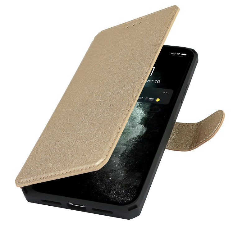 For iPhone 11 Pro Max Plain Texture Horizontal Flip PU Leather Case with Holder & Card Slots & Photo Frame & Wallet & Strap