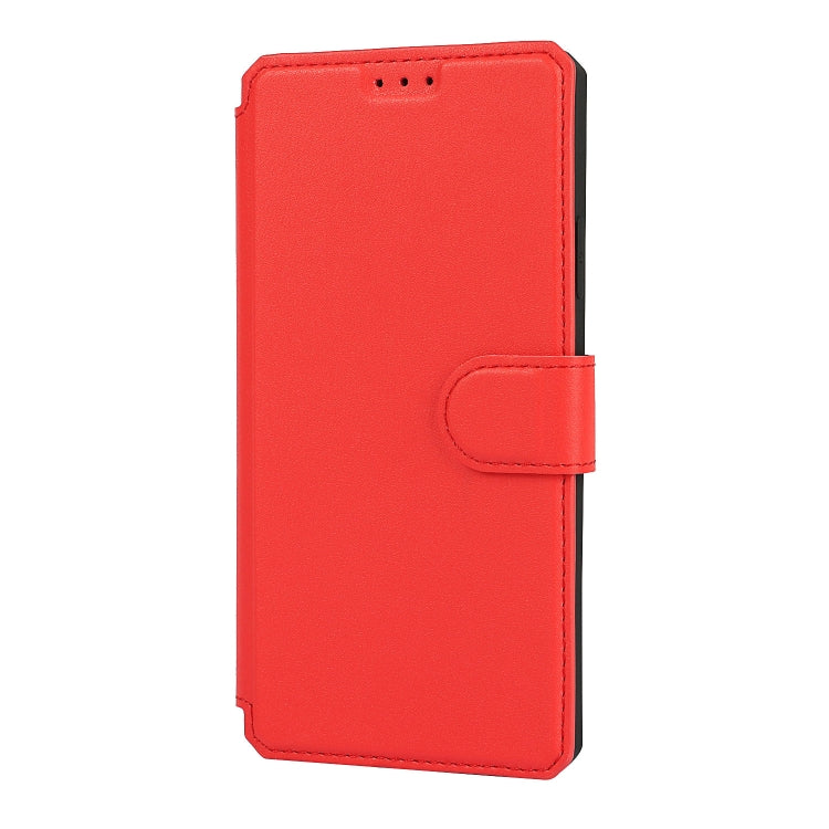 For iPhone XR Plain Texture Horizontal Flip PU Leather Case with Holder & Card Slots & Photo Frame & Wallet & Strap