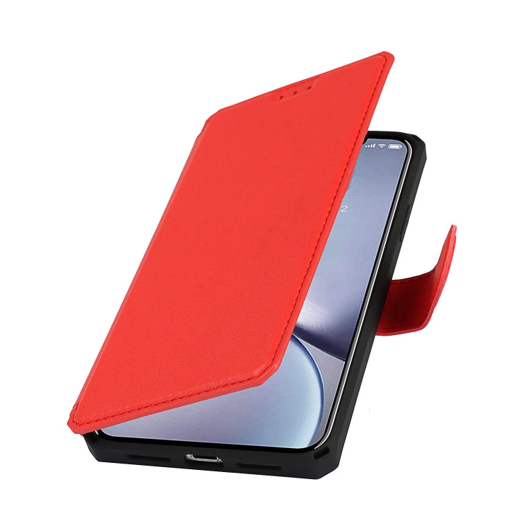 For iPhone XR Plain Texture Horizontal Flip PU Leather Case with Holder & Card Slots & Photo Frame & Wallet & Strap