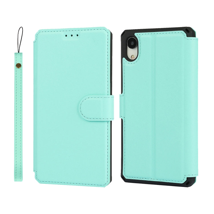 For iPhone XR Plain Texture Horizontal Flip PU Leather Case with Holder & Card Slots & Photo Frame & Wallet & Strap