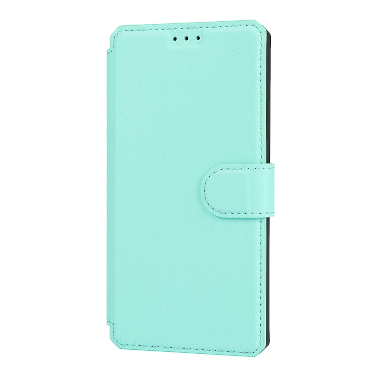 For iPhone XR Plain Texture Horizontal Flip PU Leather Case with Holder & Card Slots & Photo Frame & Wallet & Strap