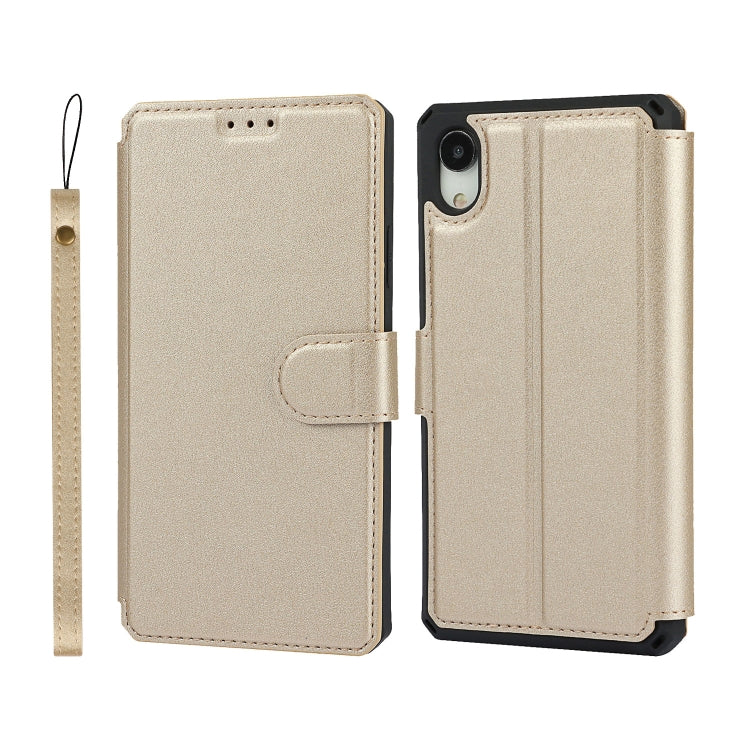 For iPhone XR Plain Texture Horizontal Flip PU Leather Case with Holder & Card Slots & Photo Frame & Wallet & Strap