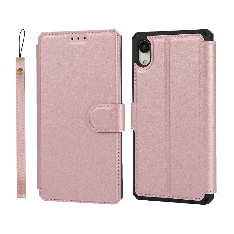 For iPhone XR Plain Texture Horizontal Flip PU Leather Case with Holder & Card Slots & Photo Frame & Wallet & Strap