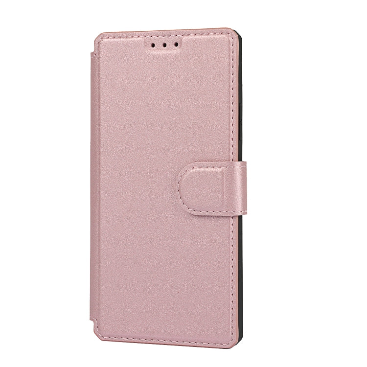For iPhone XS Max Plain Texture Horizontal Flip PU Leather Case with Holder & Card Slots & Photo Frame & Wallet & Strap