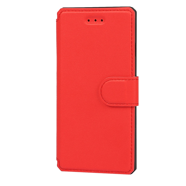 Plain Texture Horizontal Flip PU Leather Case with Holder & Card Slots & Photo Frame & Wallet & Strap For iPhone 7 / 8 / SE 2020