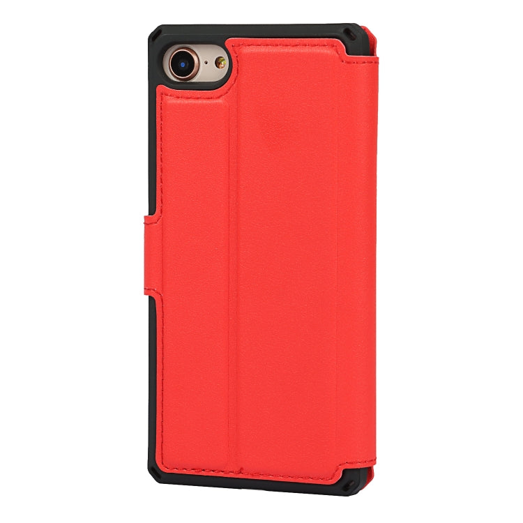 Plain Texture Horizontal Flip PU Leather Case with Holder & Card Slots & Photo Frame & Wallet & Strap For iPhone 7 / 8 / SE 2020