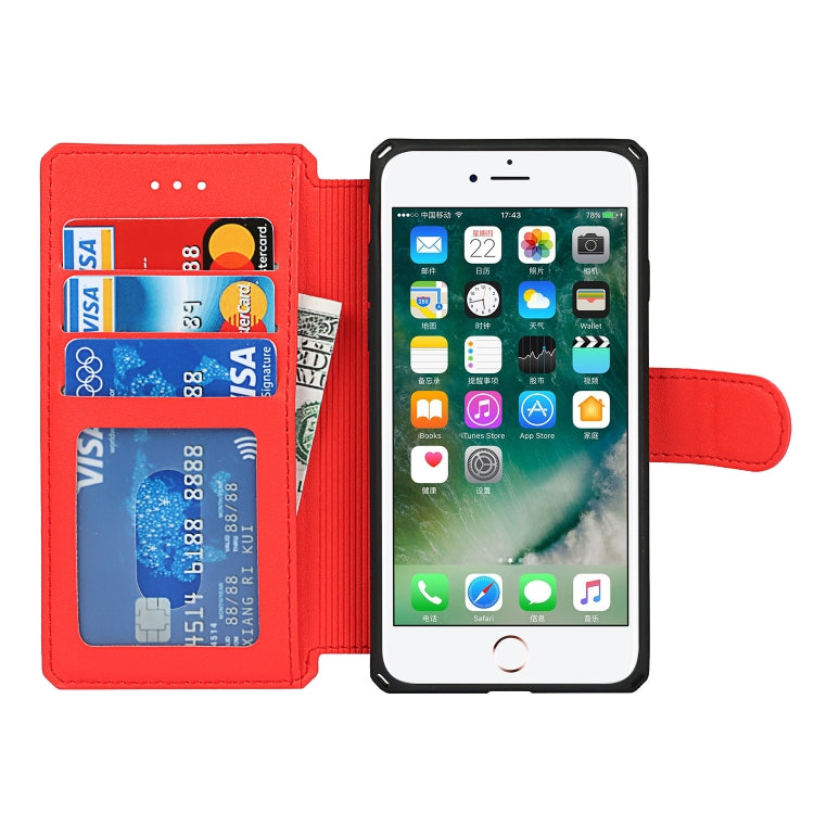 Plain Texture Horizontal Flip PU Leather Case with Holder & Card Slots & Photo Frame & Wallet & Strap For iPhone 7 / 8 / SE 2020