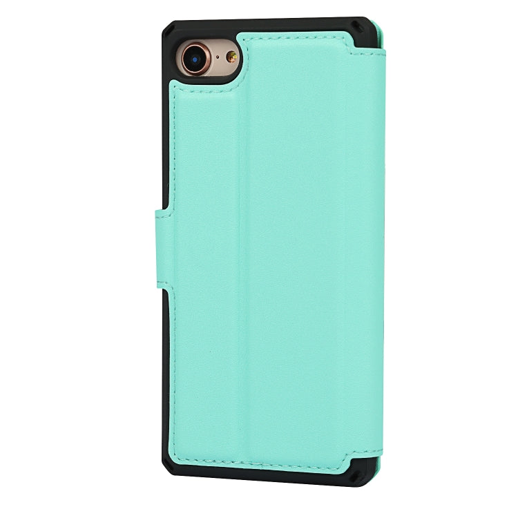 Plain Texture Horizontal Flip PU Leather Case with Holder & Card Slots & Photo Frame & Wallet & Strap For iPhone 7 / 8 / SE 2020
