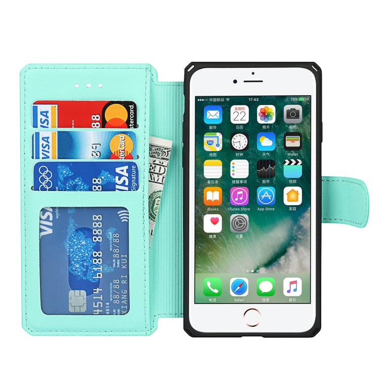 Plain Texture Horizontal Flip PU Leather Case with Holder & Card Slots & Photo Frame & Wallet & Strap For iPhone 7 / 8 / SE 2020