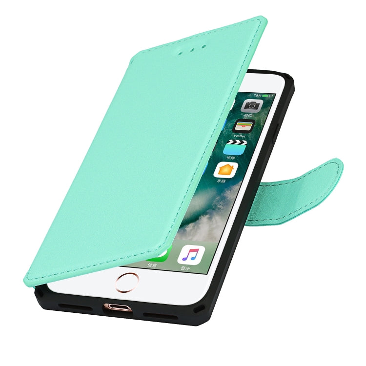 Plain Texture Horizontal Flip PU Leather Case with Holder & Card Slots & Photo Frame & Wallet & Strap For iPhone 7 / 8 / SE 2020