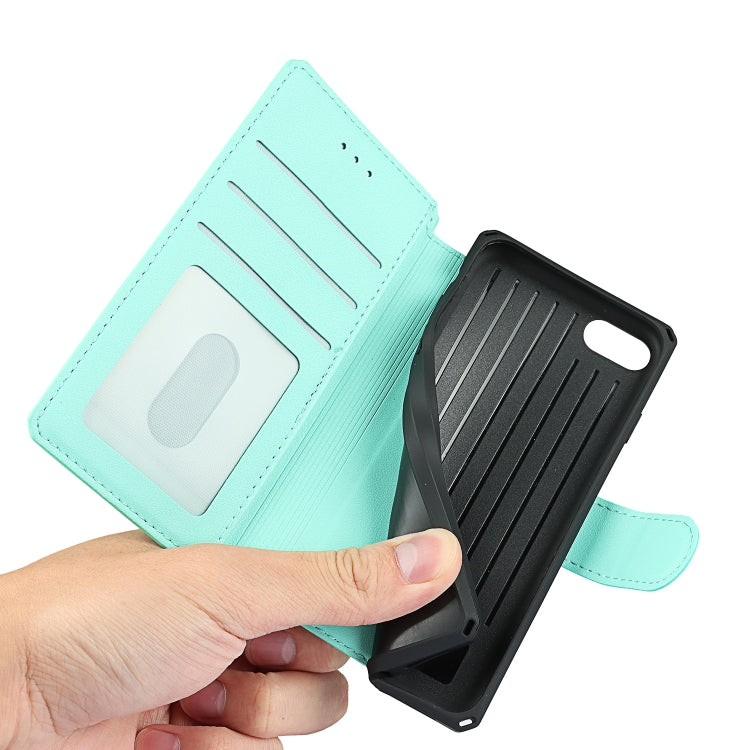Plain Texture Horizontal Flip PU Leather Case with Holder & Card Slots & Photo Frame & Wallet & Strap For iPhone 7 / 8 / SE 2020