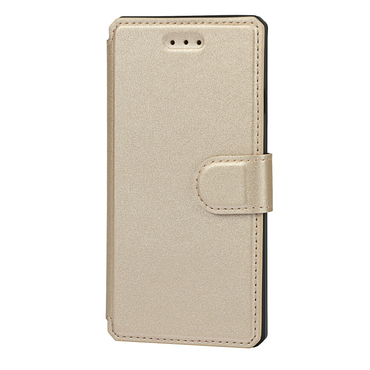 Plain Texture Horizontal Flip PU Leather Case with Holder & Card Slots & Photo Frame & Wallet & Strap For iPhone 7 / 8 / SE 2020
