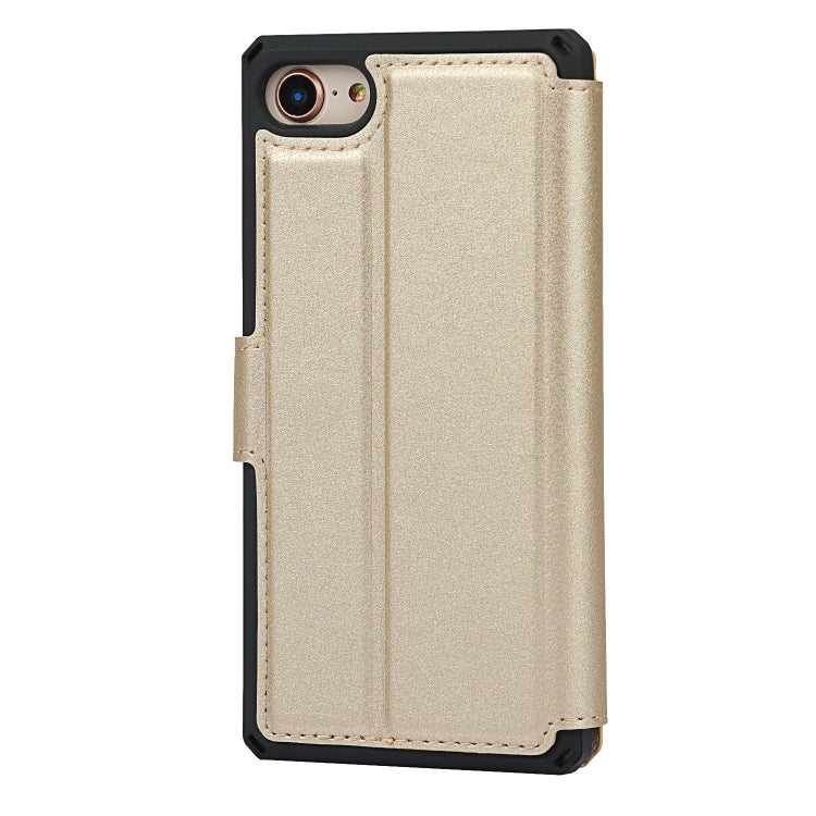 Plain Texture Horizontal Flip PU Leather Case with Holder & Card Slots & Photo Frame & Wallet & Strap For iPhone 7 / 8 / SE 2020