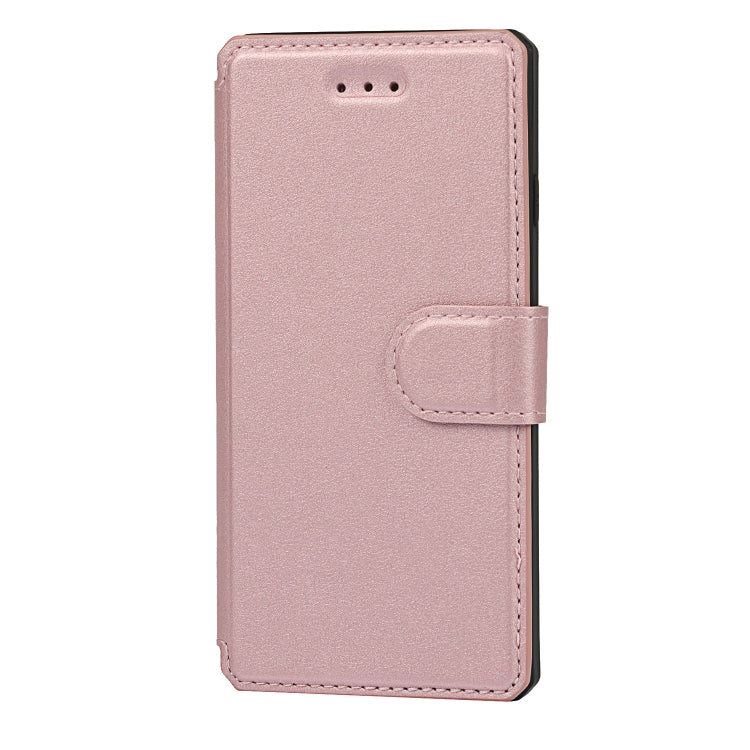 Plain Texture Horizontal Flip PU Leather Case with Holder & Card Slots & Photo Frame & Wallet & Strap For iPhone 7 / 8 / SE 2020