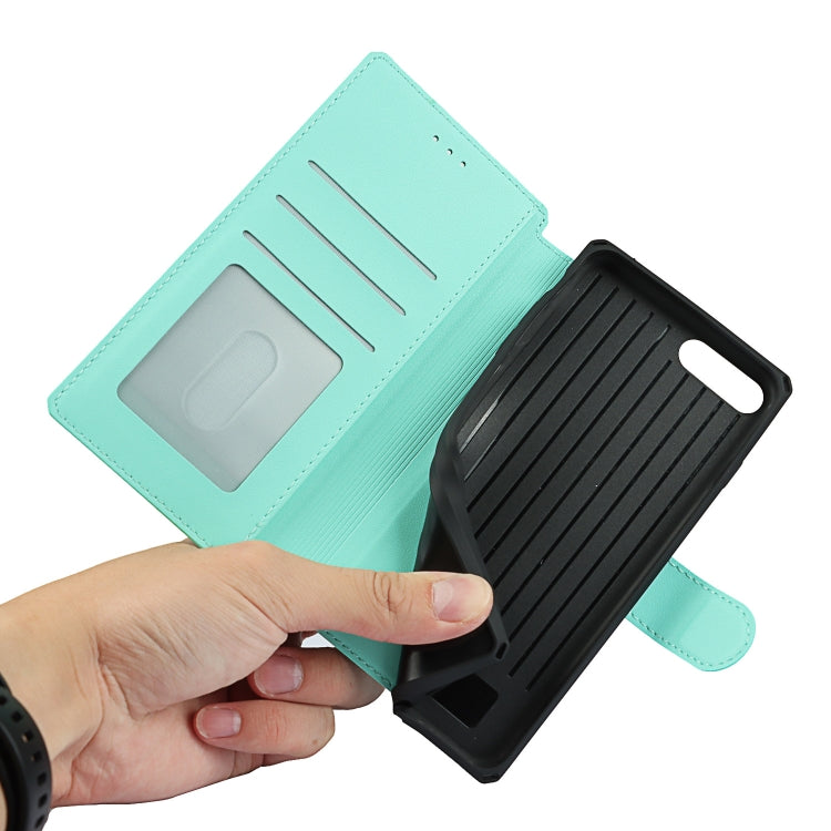 Plain Texture Horizontal Flip PU Leather Case with Holder & Card Slots & Photo Frame & Wallet & Strap For iPhone 7 Plus / 8 Plus