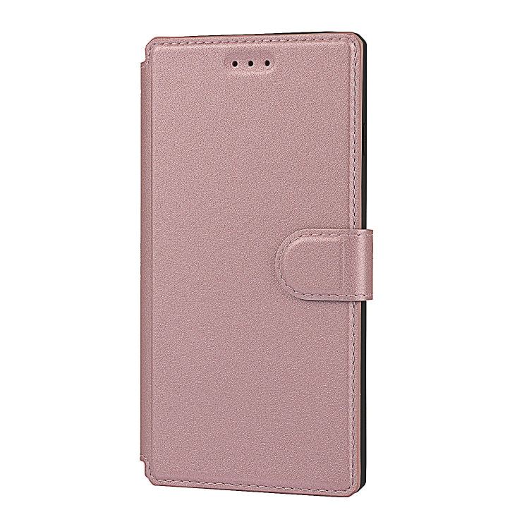 Plain Texture Horizontal Flip PU Leather Case with Holder & Card Slots & Photo Frame & Wallet & Strap For iPhone 7 Plus / 8 Plus