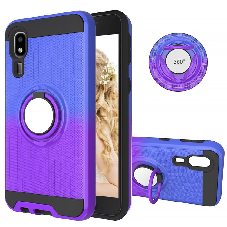 For Galaxy A2 Core 2 In 1 PC + TPU Protective Case with 360 Degrees Rotate Ring Holder