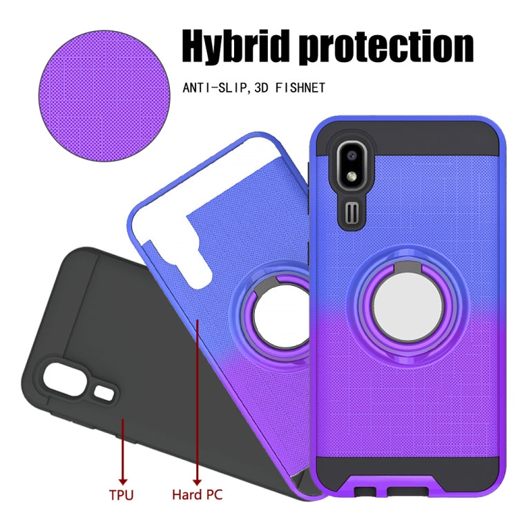 For Galaxy A2 Core 2 In 1 PC + TPU Protective Case with 360 Degrees Rotate Ring Holder