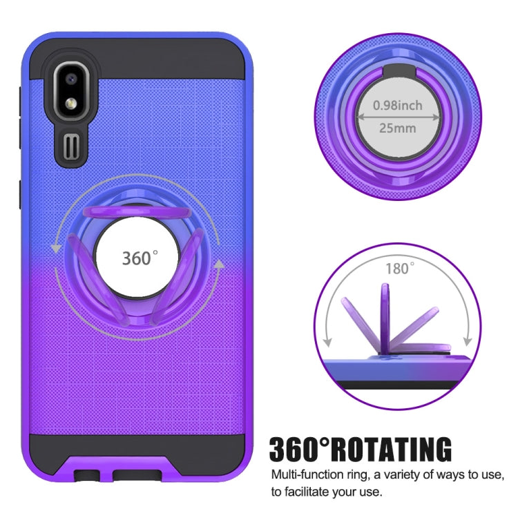 For Galaxy A2 Core 2 In 1 PC + TPU Protective Case with 360 Degrees Rotate Ring Holder