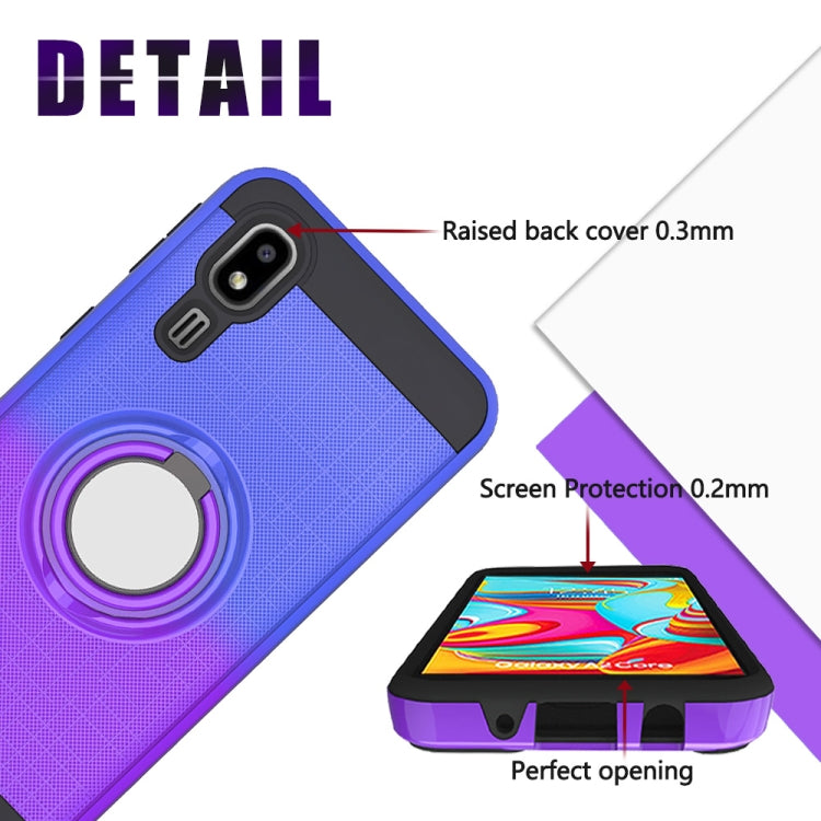 For Galaxy A2 Core 2 In 1 PC + TPU Protective Case with 360 Degrees Rotate Ring Holder