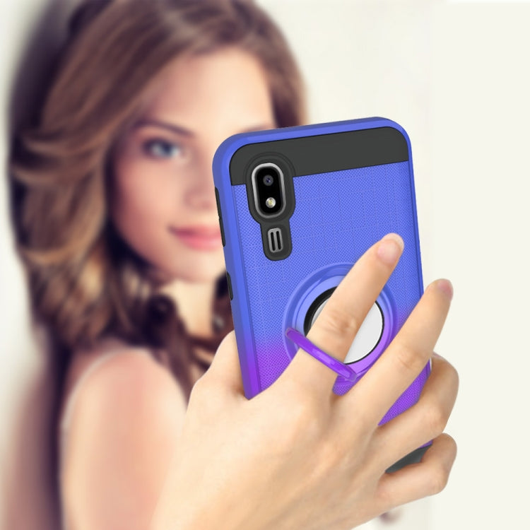 For Galaxy A2 Core 2 In 1 PC + TPU Protective Case with 360 Degrees Rotate Ring Holder
