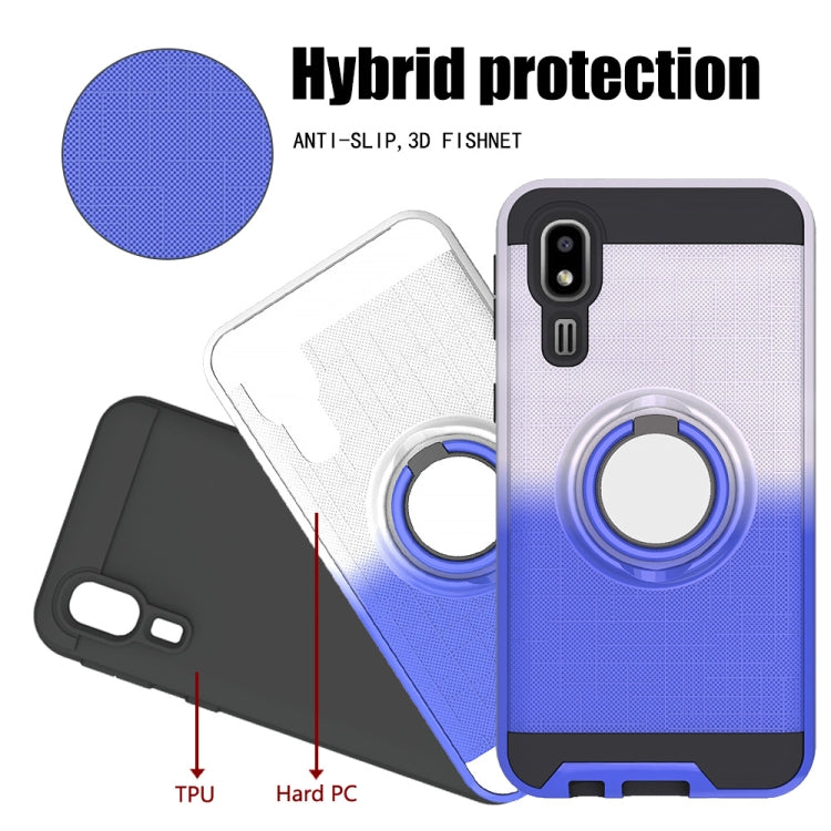 For Galaxy A2 Core 2 In 1 PC + TPU Protective Case with 360 Degrees Rotate Ring Holder