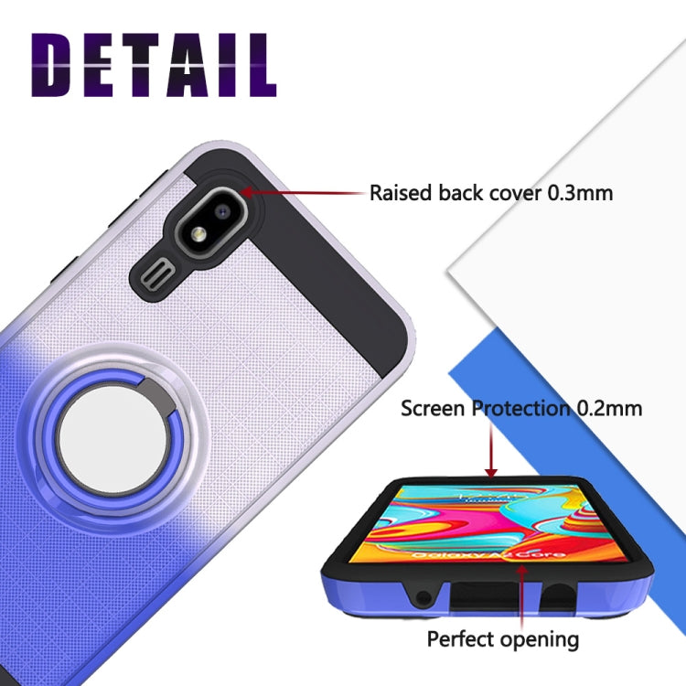 For Galaxy A2 Core 2 In 1 PC + TPU Protective Case with 360 Degrees Rotate Ring Holder