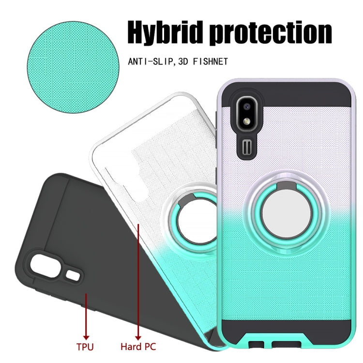 For Galaxy A2 Core 2 In 1 PC + TPU Protective Case with 360 Degrees Rotate Ring Holder