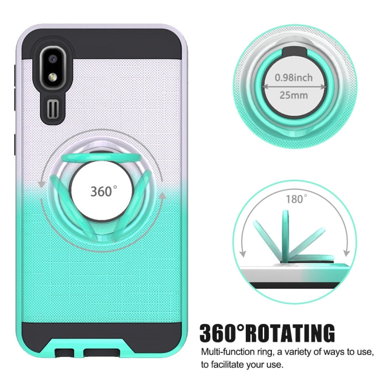 For Galaxy A2 Core 2 In 1 PC + TPU Protective Case with 360 Degrees Rotate Ring Holder