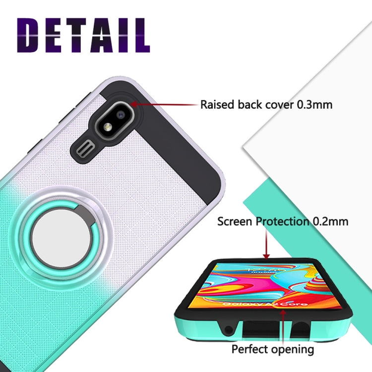 For Galaxy A2 Core 2 In 1 PC + TPU Protective Case with 360 Degrees Rotate Ring Holder