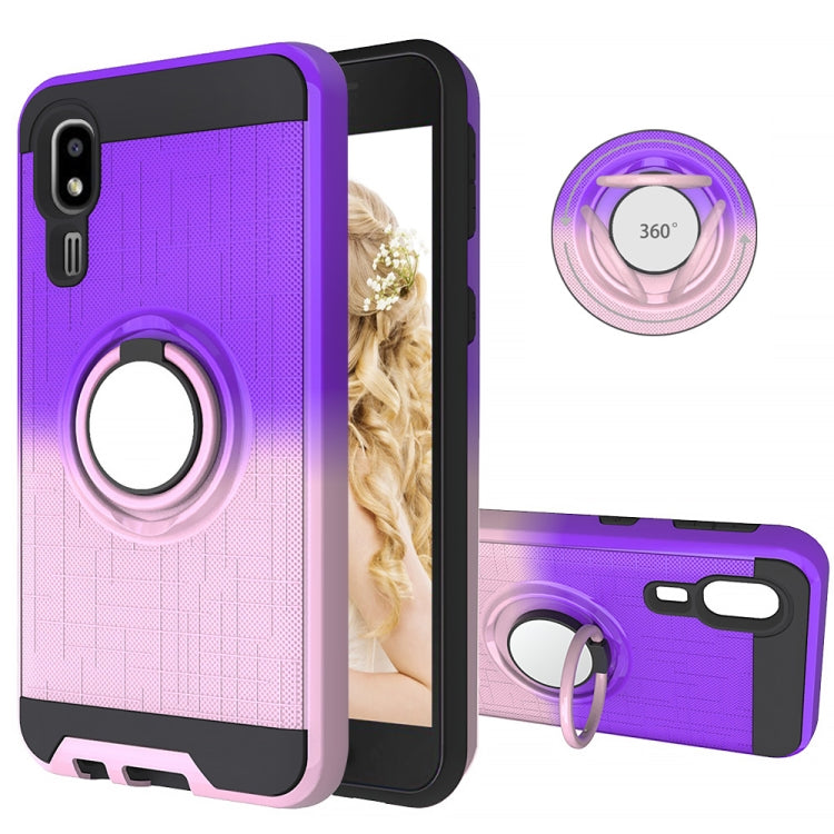 For Galaxy A2 Core 2 In 1 PC + TPU Protective Case with 360 Degrees Rotate Ring Holder