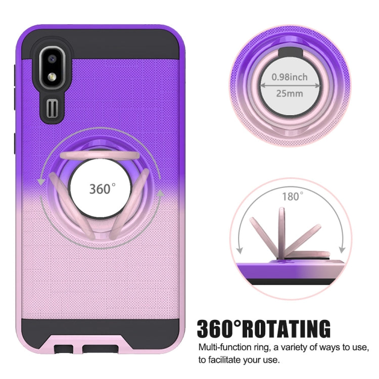 For Galaxy A2 Core 2 In 1 PC + TPU Protective Case with 360 Degrees Rotate Ring Holder