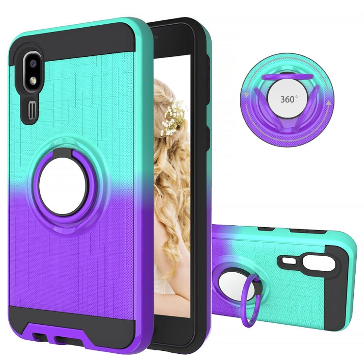 For Galaxy A2 Core 2 In 1 PC + TPU Protective Case with 360 Degrees Rotate Ring Holder