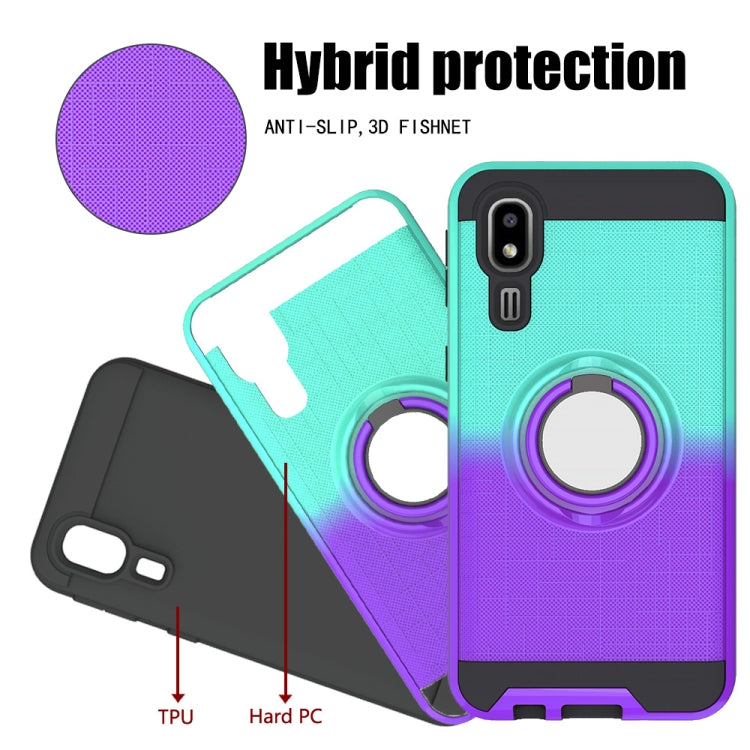For Galaxy A2 Core 2 In 1 PC + TPU Protective Case with 360 Degrees Rotate Ring Holder