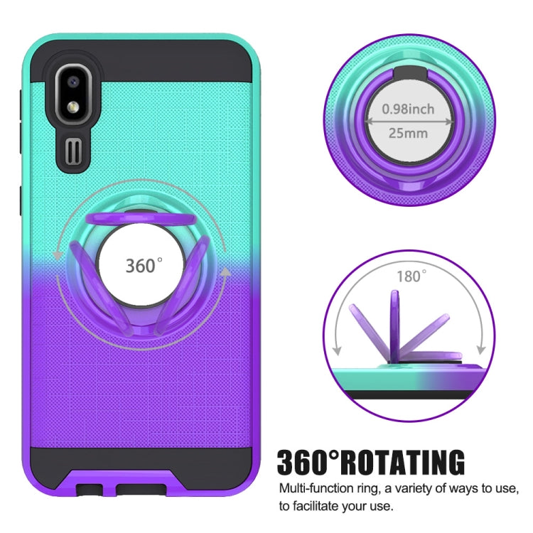 For Galaxy A2 Core 2 In 1 PC + TPU Protective Case with 360 Degrees Rotate Ring Holder