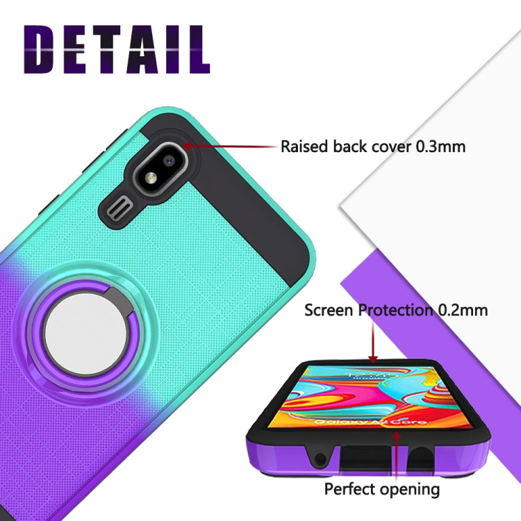 For Galaxy A2 Core 2 In 1 PC + TPU Protective Case with 360 Degrees Rotate Ring Holder
