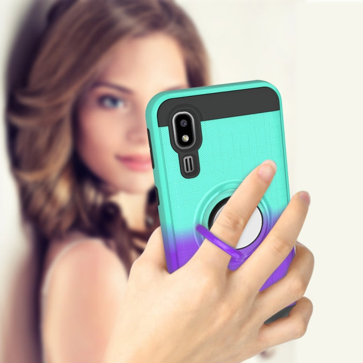 For Galaxy A2 Core 2 In 1 PC + TPU Protective Case with 360 Degrees Rotate Ring Holder