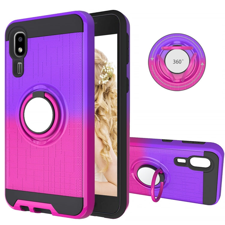 For Galaxy A2 Core 2 In 1 PC + TPU Protective Case with 360 Degrees Rotate Ring Holder
