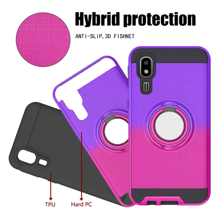 For Galaxy A2 Core 2 In 1 PC + TPU Protective Case with 360 Degrees Rotate Ring Holder
