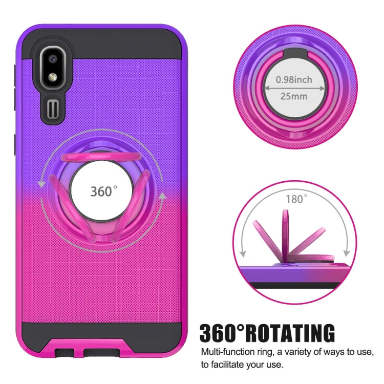 For Galaxy A2 Core 2 In 1 PC + TPU Protective Case with 360 Degrees Rotate Ring Holder