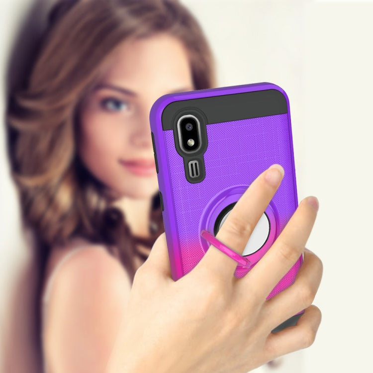 For Galaxy A2 Core 2 In 1 PC + TPU Protective Case with 360 Degrees Rotate Ring Holder