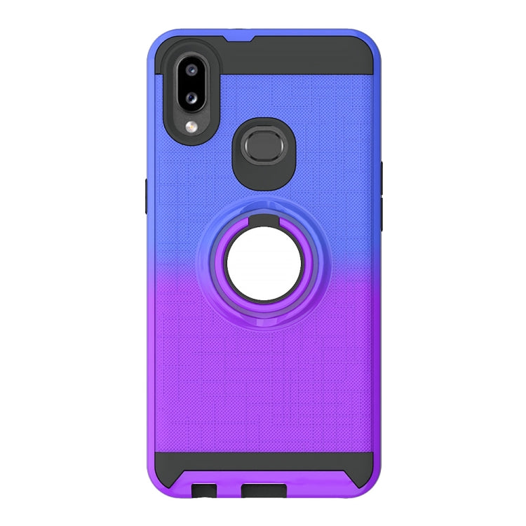 For Galaxy A10s 2 In 1 PC + TPU Protective Case with 360 Degrees Rotate Ring Holder