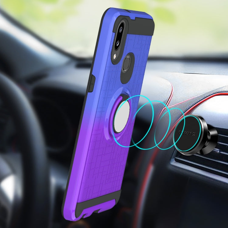 For Galaxy A10s 2 In 1 PC + TPU Protective Case with 360 Degrees Rotate Ring Holder